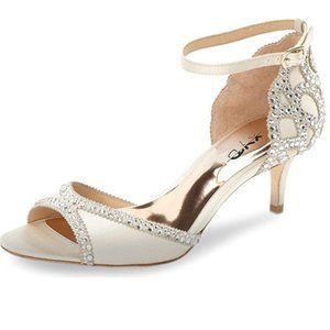 XYD Ballroom Dance Shoes Wedding Sandal Rhinestone
